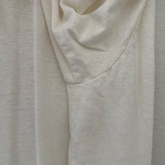 Left Field NYC Sportswear Slub Tee Shirt Crew Neck Short Sleeve Minimalist White - Picture 6 of 11